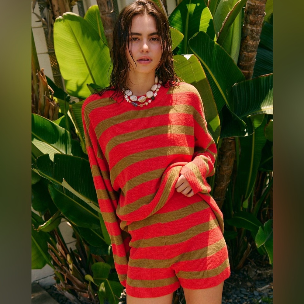 Free People Malibu Surf Sweater Set